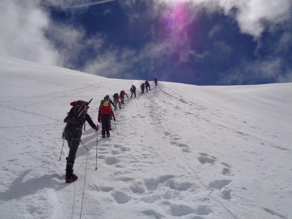 Crossing the Mera la to Mera Base Camp