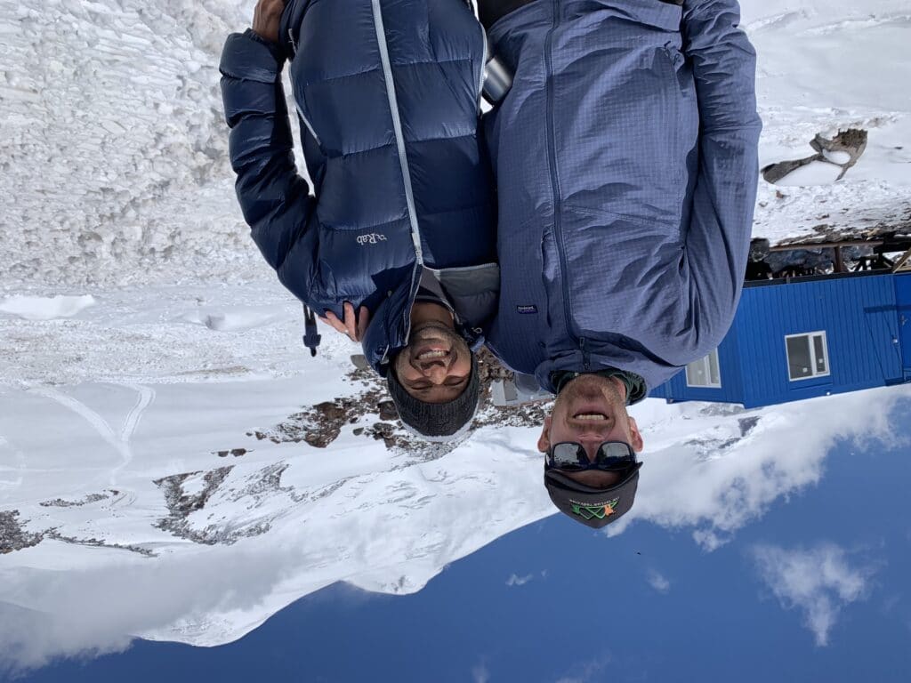 The huts at 3,900m on Mount Elbrus
