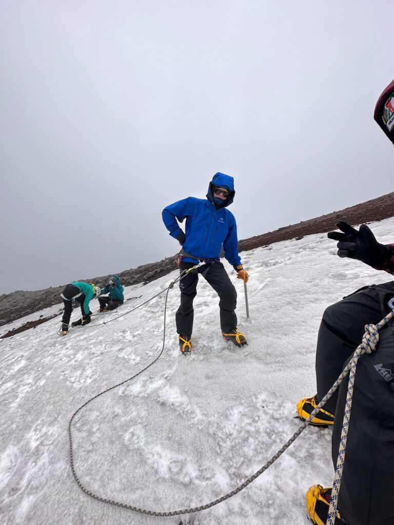 Mountaineering training on Cotopaxi