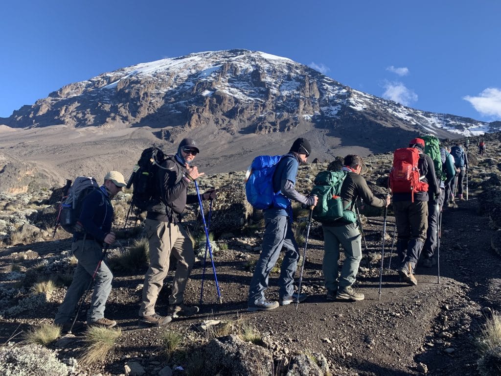 Hiking from Karanga to Kosovo Camp