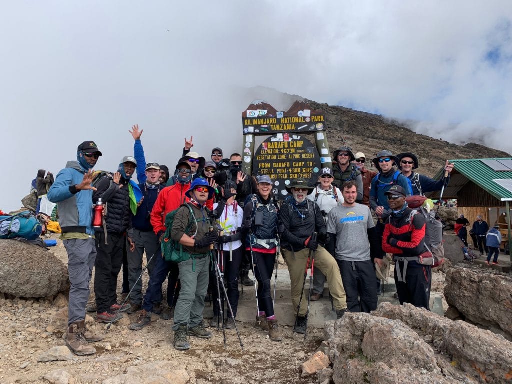 Barafu Camp stop before moving up to Kosovo Camp