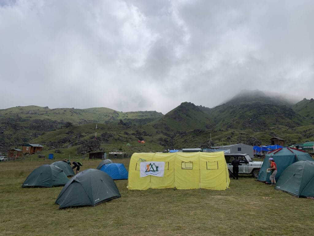 Base Camp on the North side
