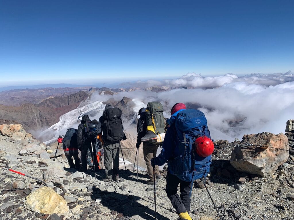 Moving down to Base Camp