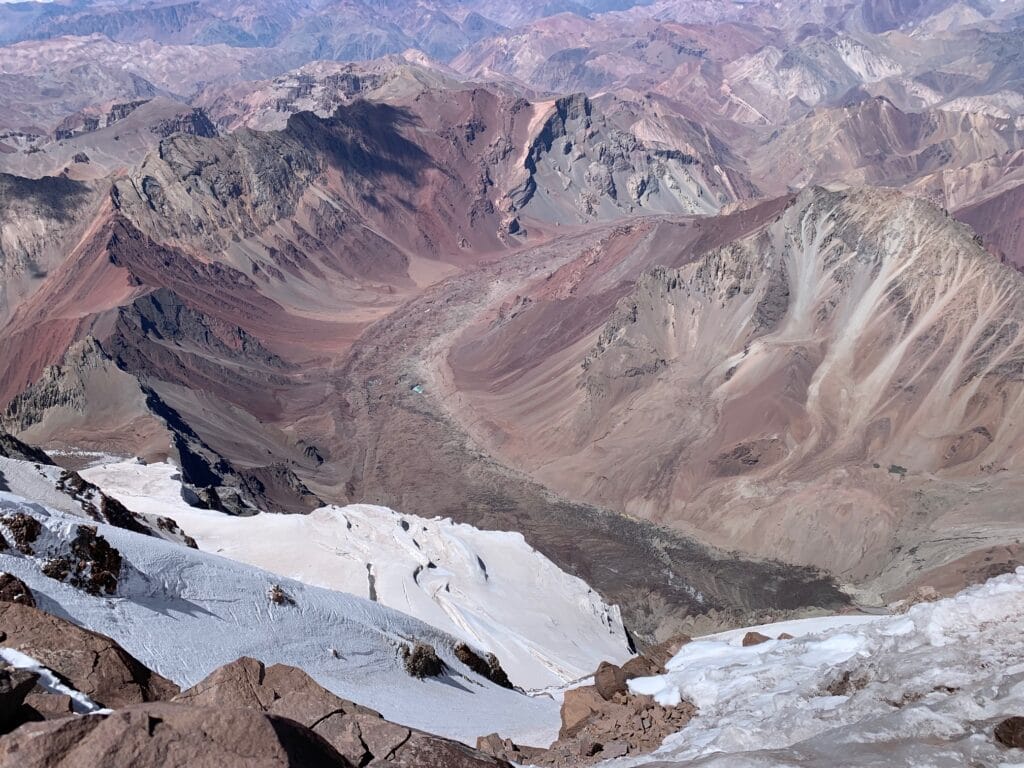 Looking off Aconcagua