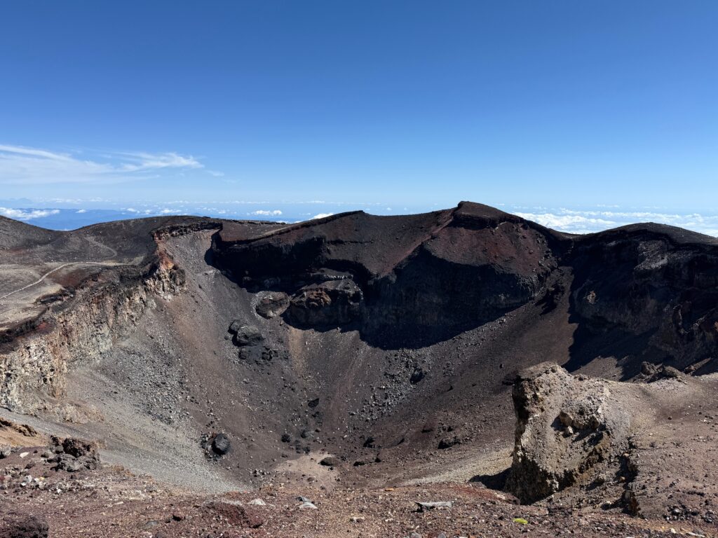 The summit of Mount Fuji.