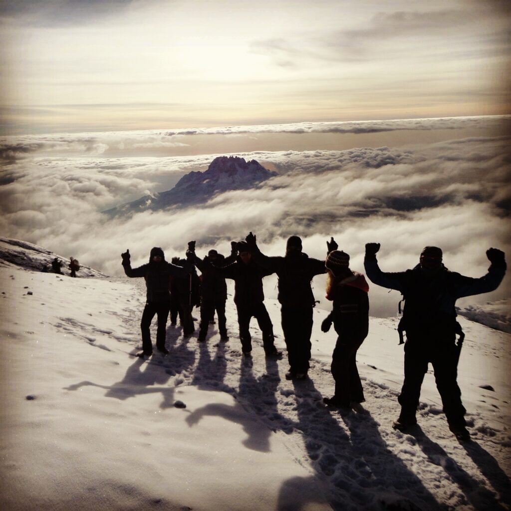 Ian Taylor Trekking on Kilimanjaro