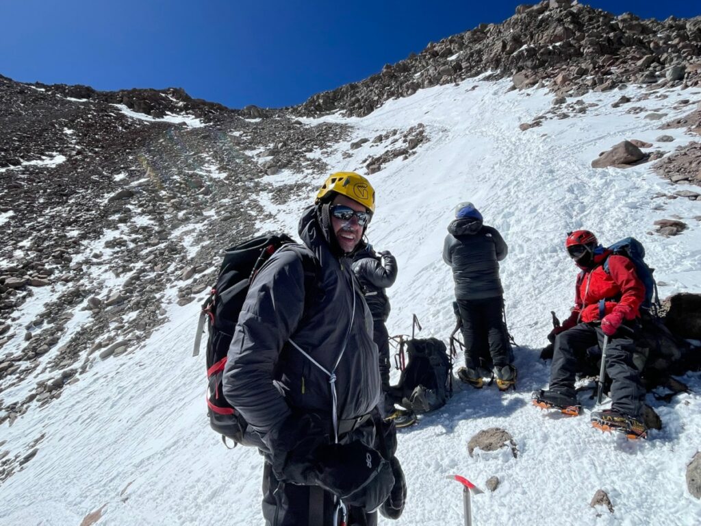 High on Mount Aconcagua