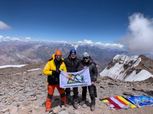 The summit of Aconcagua