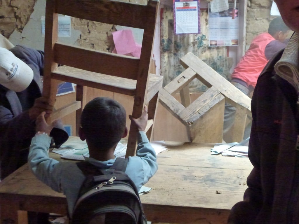 Old school in Goli Village