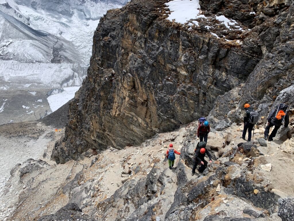 Moving back to Island Peak High Camp