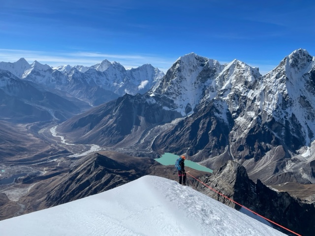 The view off Lobuche Peak
