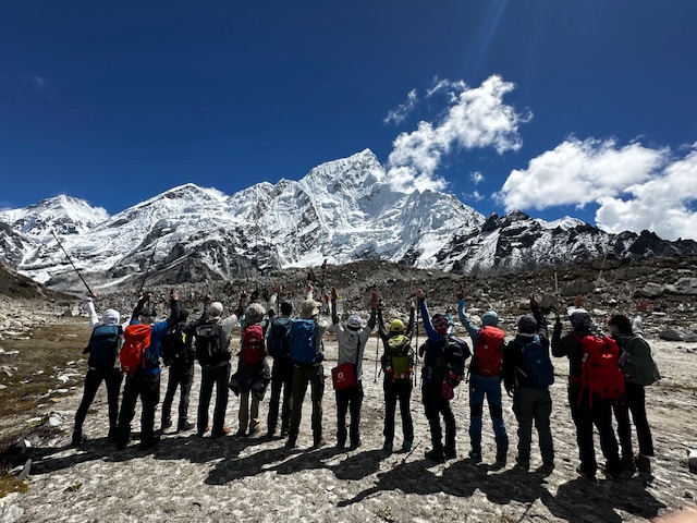 The route into Everest Base Camp